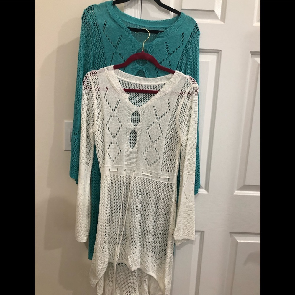 Brand new never worn crochet tunics
